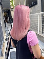 サンクプロジェクト(cinq PROJECT)&nbsp;ピンクグレーベージュアッシュブラウンミディアムハッシュカット