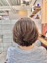 ルーファス 恵比寿 渋谷(Ruufus)&nbsp;大人の小慣れた丸みボブ×ハイライト　　2604