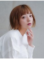 ヘアーズ ベリー 香椎店(hairs BERRY)&nbsp;★BERRY切りっぱなしボブ美髪ピンクブラウン大人レイヤ-アッシュ