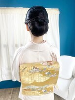 美容堂 上品着物着付け シニオンヘア メイクアップセット