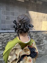 フェリーチェ(Felice)&nbsp;成人式ヘア 卒業式ヘア 振袖 袴 シニヨン リボンヘア