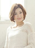 大人可愛い☆ナチュカワ・エアリーボブ☆丸みショート