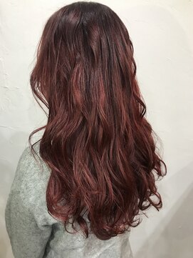 アリウス(ALIUS by posh) 【ALIUS 池袋 小川真一】ダークベリーレッドロング