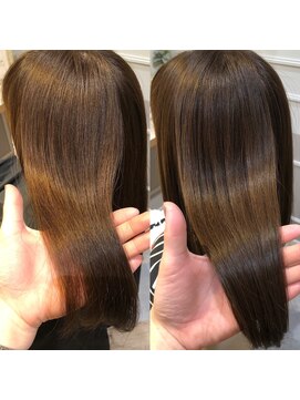 アンド ラ ブランシュ(&.La Blanche) 大宮髪質改善＊3回目から4回目の仕上がり。