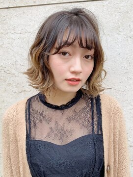 エスカーラ 表参道(THE ESCALA) ボブで作るセミウェットウェーブhair【タビラマユミ】