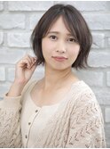 【エルサフィロ 肥後橋】外ハネショートボブ