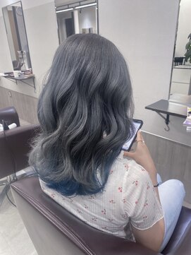 ジルバイジゼル(JILL by GiseL) グレージュ&スカイブルー