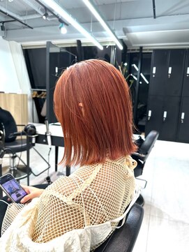 ルネ 北千住(Renee) オレンジベージュ_ビタミンカラー_外ハネボブ
