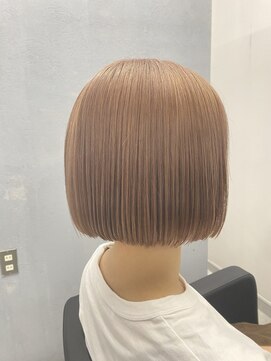 アオアクア バイ グルグル 小岩店(ao akua by GULGUL) 『ダブルカラー』ミルクティー×ボブ