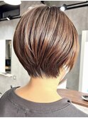 30代40代大人女性/前髪ありショートボブ/ショートヘア/髪質改善