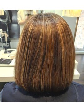 エノモト(ENOMOTO) 白髪ぼかしハイライト×グレージュカラー