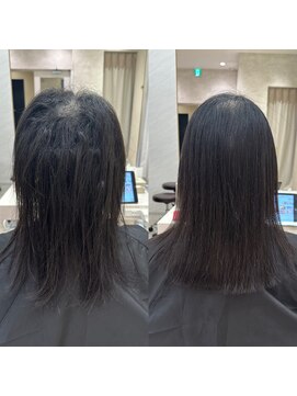 シンズ 銀座(sins) エイジング毛＋強い癖にもsins式髪質改善酸性ストレートは相性◎