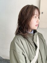 キャンバス バイ ネオリーブ 横浜西口(Canvas by neo.)&nbsp;ミディアムパーマ　似合わせニュアンスパーマ　【miku】