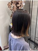 インナーカラーボブ