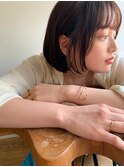 ナチュラルボブで大人っぽく♪ビタミンカラー