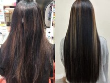 ヘアーサロン ダダ(hair salon DaDa)の雰囲気（髪質改善SQUTEのbefore（２年前）after（現在）になります！）