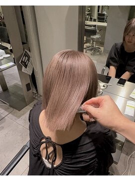 シェリ ヘアデザイン(CHERIE hair design) 福岡 ブリーチ ベージュ グレージュ ダブルカラー ハイライト