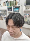 2ブロックマッシュショート・センターパート