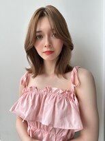 ロンド マーレ 天神大名店(Lond mare)&nbsp;ピンクブラウン/暖色カラー/カシスピンク/韓国ヘア/顔周りカット