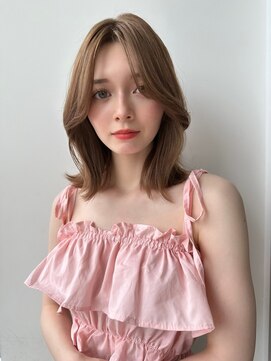 ロンド マーレ 天神大名店(Lond mare) ピンクブラウン/暖色カラー/カシスピンク/韓国ヘア/顔周りカット