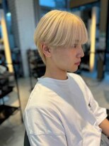 ダブル(W) メンズ/ブリーチカラー/ブロンドベージュ