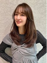 ロンド アンブル 四条烏丸(Lond ambre)&nbsp;中川智帆/似合わせカット/メルティカラー/フェミニンロング/前髪