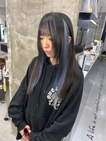 キング(K!ng)&nbsp;縮毛矯正髪質改善ハイライトレイヤーカット枚方美容室エクステ