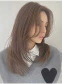 20代30代40代髪質改善カラーアッシュベージュ艶感ストレート