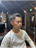 ツーブロック×メッシュカラー