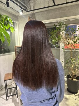 リンドヘアー アンド アイラッシュ(LINDO) ブリーチなしオレンジブラウン