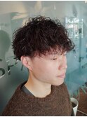 人気の波巻きパーマ×ツーブロマッシュ【20代30代40代50代】