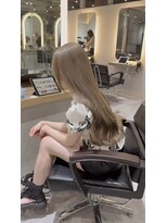 サロンドミルク 新百合ヶ丘店(salon de MiLK)&nbsp;ミルクティーベージュグレージュレイヤーカット新百合ヶ丘