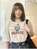 20代30代40代　オリーブブラウン/レイヤー/ストレートパーマ