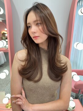 ボタン シブヤ(VOTAN SHIBUYA) 大人上品/韓国ヘア/顔まわりカット/くびれヘア/グレージュ