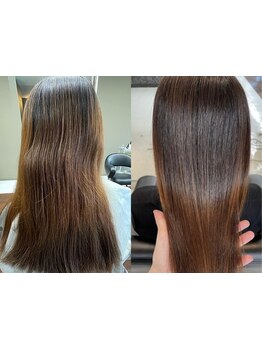 感動の艶と手触りでリピート続出中！ナチュラルな美髪ストレートをつくります◇[縮毛矯正/髪質改善]