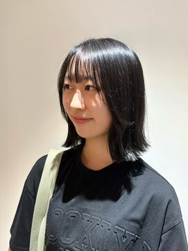 ユウヘアー 本山店(U Hair) 切りっぱなしボブ×kpop風味