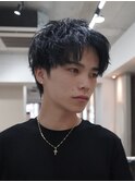スパイキーショート/短髪パーマ/ツイストスパイラルパーマ