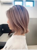 O-TETEバレイヤージュミルクティーカラー髪質改善カラー戸畑小倉
