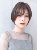 Say.レイヤーショート大人ショートアッシュブロンド丸みショート
