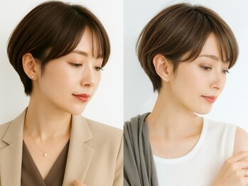 ゲイン(Gain)の写真/どこから見ても美フォルムな小顔見せショートカットは《時短で好印象》◎働く女性にも人気のスタイル☆