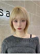 サンドパールス 仙台店(sand PALCE)&nbsp;髪質改善/大人ガーリー/似合わせカット/ショートボブ前髪/仙台