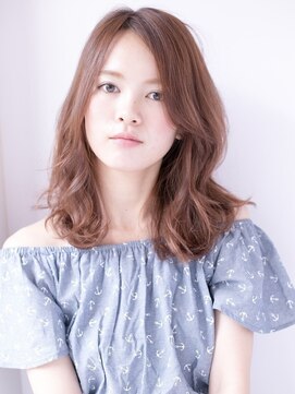 エイチバイシオミエイチ 神戸三宮(H by shiomi H) [shiomi H]斜めバング×ラフなニュアンスミディ