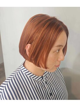 スエシカ(hair&foliage suecica) ハイライト　オレンジブラウン