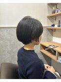 大人美シルエット◎丸みショートボブ