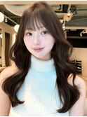 レイヤーカット/顔周り/アッシュベージュ
