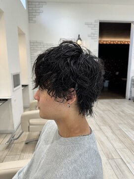 ロンド ラマ 岐阜(Lond bla-ma) マッシュウルフ×シャドウパーマ【Lond伊藤メンズ】