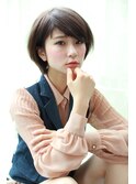 肩上ボブ大人可愛いボブひし形ボブアッシュベージュ