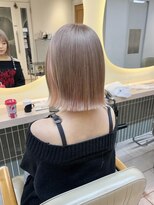 テトラ バイ ネオリーブ 横浜西口店(tetra by neolive)&nbsp;ハイトーン　ミルクティーカラー　ピンクインナー　ボブ横浜★
