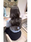 【侑矢】透明感ダークグレージュ×艶々韓国ヘア