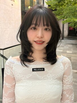 アフロート ディル(AFLOAT D'L) 2wayシースルーバング小顔顔周りレイヤー韓国ヘア20代30代